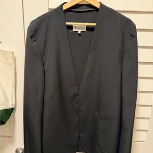 Maison Martin Margiela Black Open-Front Blazer